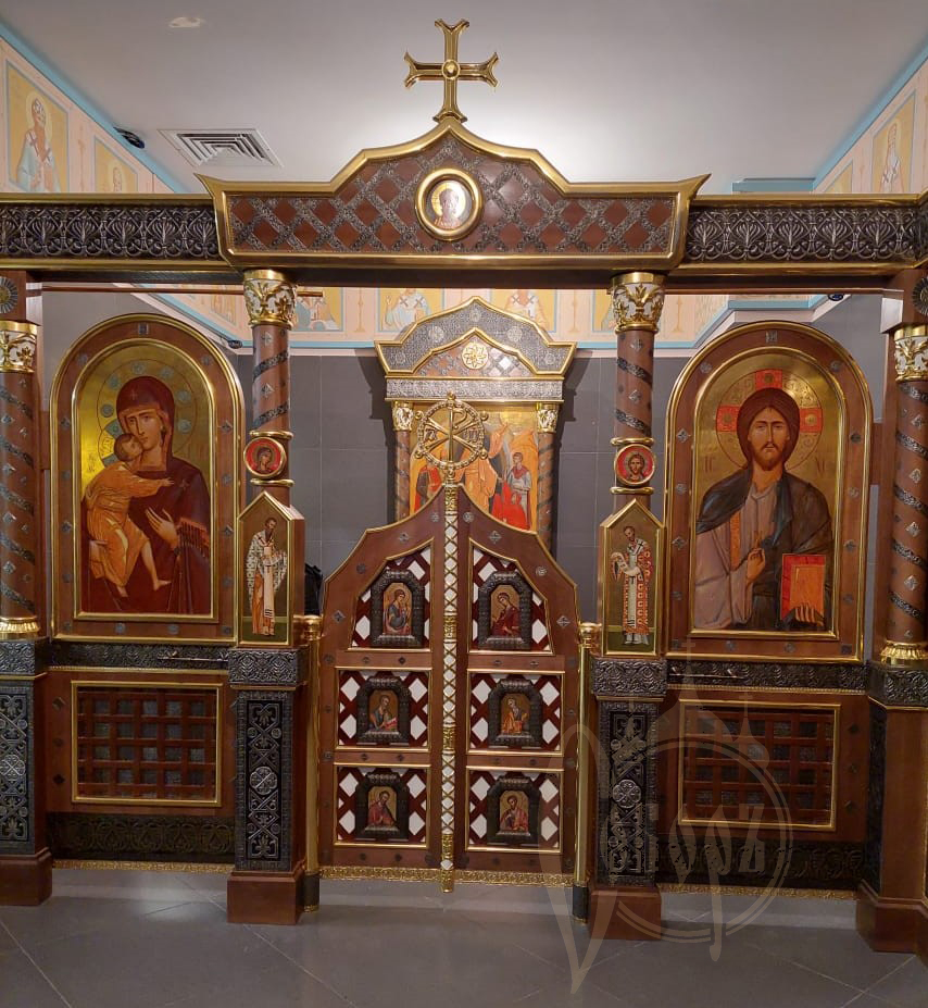 Иконостас в больничный домовой храм в честь свв. Петра и Февронии в перинатальный центр г. Норильска 2021г.
